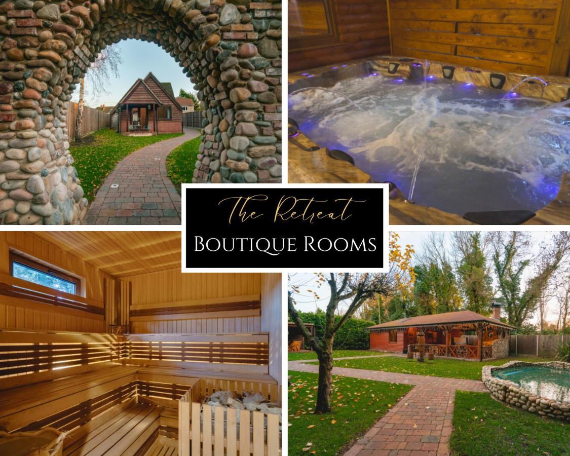 The Retreat Sauna & Hot Tub Boutique Rooms Great Paxton Exterior foto
